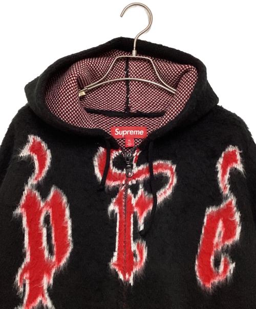 SUPREME（シュプリーム）Supreme (シュプリーム) Accent Brushed Zip Up Hooded Sweater ブラック サイズ:XLの古着・服飾アイテム