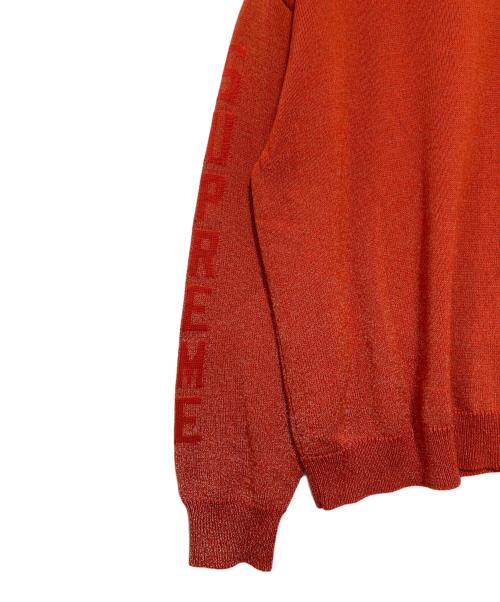 SUPREME（シュプリーム）Supreme (シュプリーム) Reflective Sweater オレンジ サイズ:Lの古着・服飾アイテム