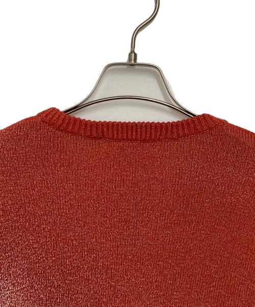 SUPREME（シュプリーム）Supreme (シュプリーム) Reflective Sweater オレンジ サイズ:Lの古着・服飾アイテム