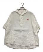 DANTONダントン）の古着「リネン プルオーバーワークシャツ」｜ホワイト