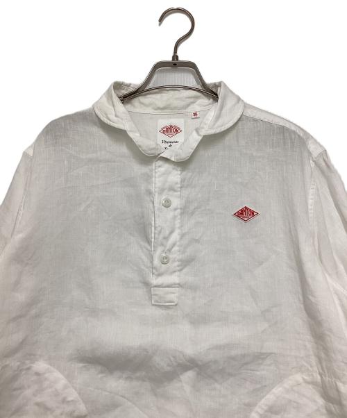 DANTON（ダントン）DANTON (ダントン) リネン プルオーバーワークシャツ ホワイト サイズ:36の古着・服飾アイテム
