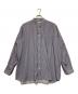 INDIVIDUALIZED SHIRTS（インディビジュアライズドシャツ）の古着「バンドカラーストライプシャツ」｜グレー