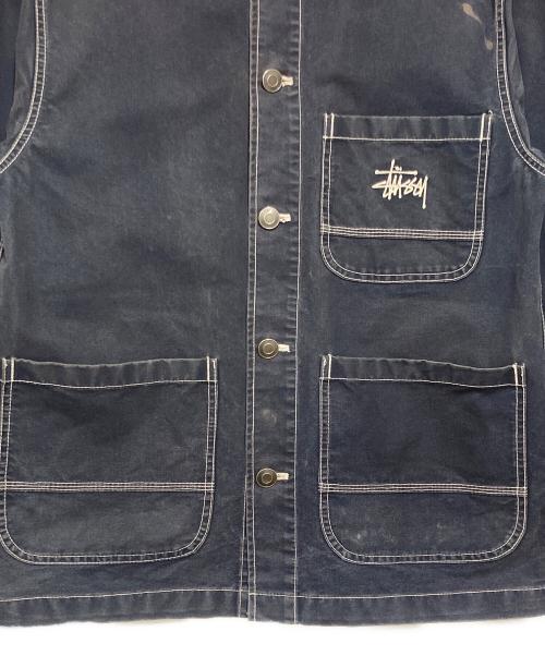 stussy（ステューシー）stussy (ステューシー) Brushed Moleskin Chore ネイビー サイズ:Ｓの古着・服飾アイテム