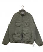 HELLRAZORヘルレイザー）の古着「REVERSIBLE ARMY CARGO PUFF JACKET」｜グレー