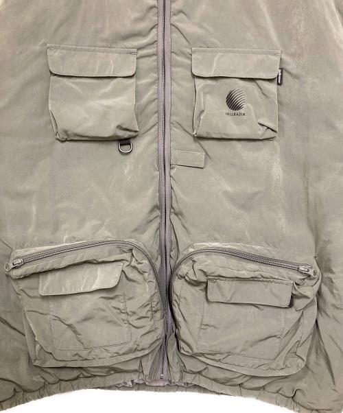 HELLRAZOR（ヘルレイザー）HELLRAZOR (ヘルレイザー) REVERSIBLE ARMY CARGO PUFF JACKET グレー サイズ:XXLの古着・服飾アイテム