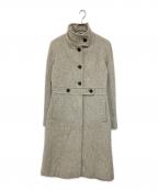 BURBERRY LONDONバーバリーロンドン）の古着「カシミヤ混Aラインスタンドカラーコート」｜グレー