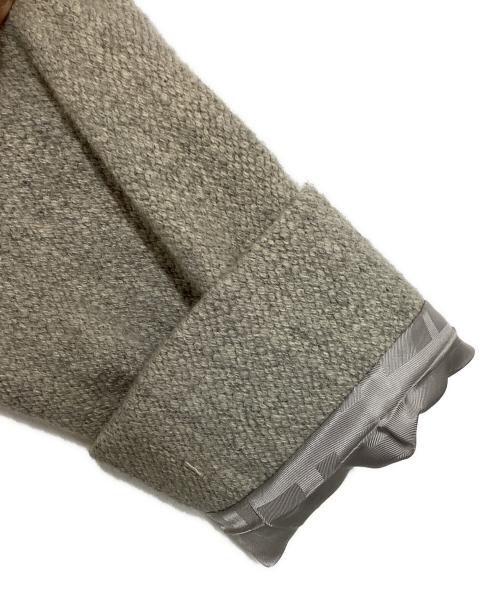 BURBERRY LONDON（バーバリーロンドン）BURBERRY LONDON (バーバリーロンドン) カシミヤ混Aラインスタンドカラーコート グレー サイズ:40の古着・服飾アイテム