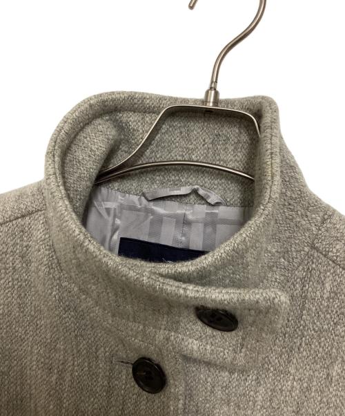 BURBERRY LONDON（バーバリーロンドン）BURBERRY LONDON (バーバリーロンドン) カシミヤ混Aラインスタンドカラーコート グレー サイズ:40の古着・服飾アイテム