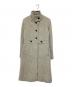BURBERRY LONDON（バーバリーロンドン）の古着「カシミヤ混Aラインスタンドカラーコート」｜グレー