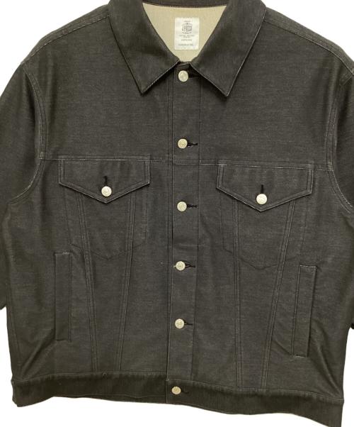 J.PRESS（ジェイプレス）J.PRESS (ジェイプレス) KANEMASA TRUCKER DENIM JACKET ブラック サイズ:Sの古着・服飾アイテム