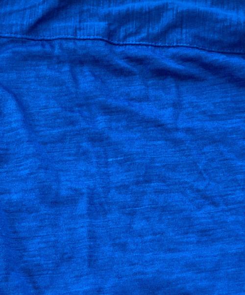 KANEMASA PHIL.（カネマサフィル）KANEMASA PHIL. (カネマサフィル) 28G Atmosphere Ramie S/S Shirt ブルー サイズ:Lの古着・服飾アイテム