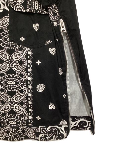 sacai（サカイ）sacai (サカイ) アーカイブ プリント ミックス ジャケット ブラック×ネイビー サイズ:3の古着・服飾アイテム