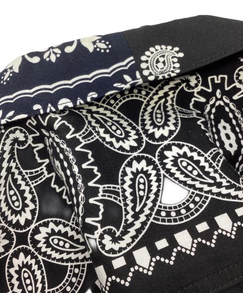 sacai（サカイ）sacai (サカイ) アーカイブ プリント ミックス ジャケット ブラック×ネイビー サイズ:3の古着・服飾アイテム