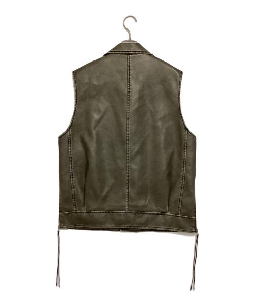 MAISON SPECIAL（メゾンスペシャル）MAISON SPECIAL (メゾンスペシャル) Vegan Leather Riders Gilet グレー サイズ:Freeの古着・服飾アイテム