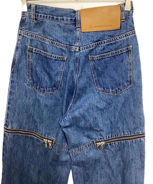 MAISON SPECIAL（メゾンスペシャル）MAISON SPECIAL (メゾンスペシャル) Side Slash Denim Pants インディゴ サイズ:38の古着・服飾アイテム