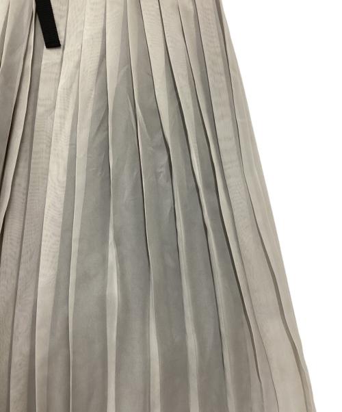 MAISON SPECIAL（メゾンスペシャル）MAISON SPECIAL (メゾンスペシャル) RIBBON PLEATS DRESS ブラック×グレー サイズ:Freeの古着・服飾アイテム