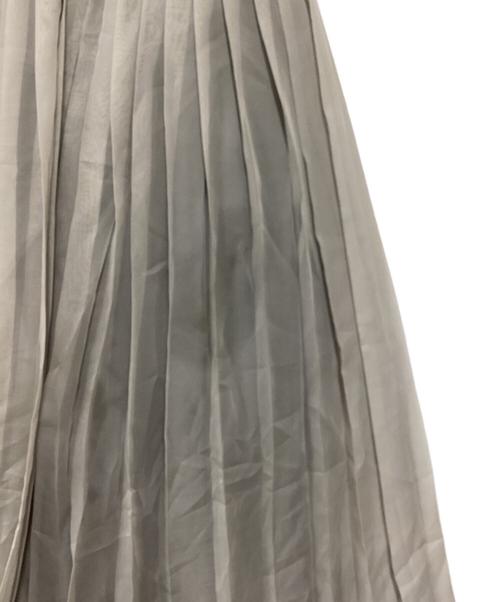 MAISON SPECIAL（メゾンスペシャル）MAISON SPECIAL (メゾンスペシャル) RIBBON PLEATS DRESS ブラック×グレー サイズ:Freeの古着・服飾アイテム