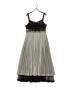 MAISON SPECIAL (メゾンスペシャル) RIBBON PLEATS DRESS ブラック×グレー サイズ:Free：7000円