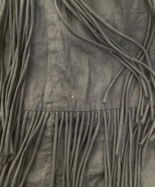 URBAN RESEARCH（アーバンリサーチ）URBAN RESEARCH (アーバンリサーチ) crinkle crinkle crinkle (クリンクル クリンクル クリンクル) 別注cottonvoilfringe sk ブラック サイズ:Fの古着・服飾アイテム