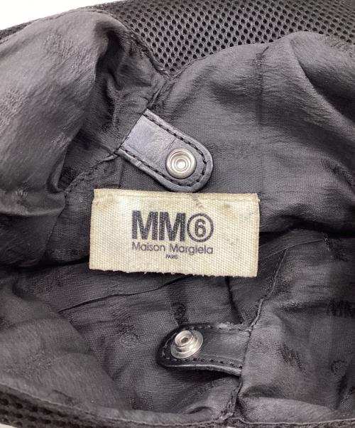 MM6 Maison Margiela（エムエムシックスメゾンマルジェラ）MM6 Maison Margiela (エムエムシックスメゾンマルジェラ) メッシュトライアングルチェーンショルダーバッグ ブラックの古着・服飾アイテム