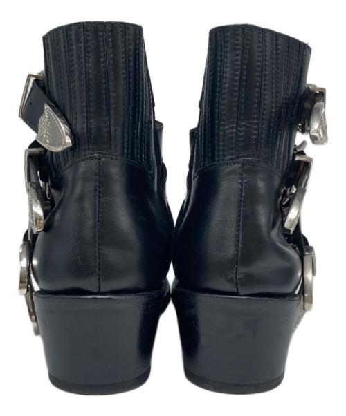 TOGA PULLA（トーガ プルラ）TOGA PULLA (トーガ プルラ) メタルカウボーイブーツ ブラック サイズ:38の古着・服飾アイテム