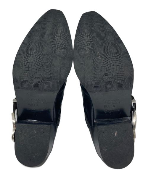 TOGA PULLA（トーガ プルラ）TOGA PULLA (トーガ プルラ) メタルカウボーイブーツ ブラック サイズ:38の古着・服飾アイテム