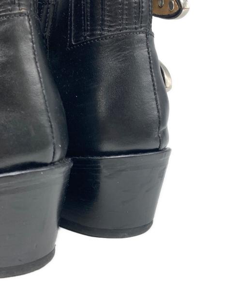 TOGA PULLA（トーガ プルラ）TOGA PULLA (トーガ プルラ) メタルカウボーイブーツ ブラック サイズ:38の古着・服飾アイテム