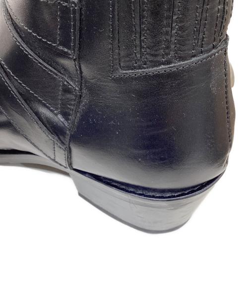 TOGA PULLA（トーガ プルラ）TOGA PULLA (トーガ プルラ) メタルカウボーイブーツ ブラック サイズ:38の古着・服飾アイテム