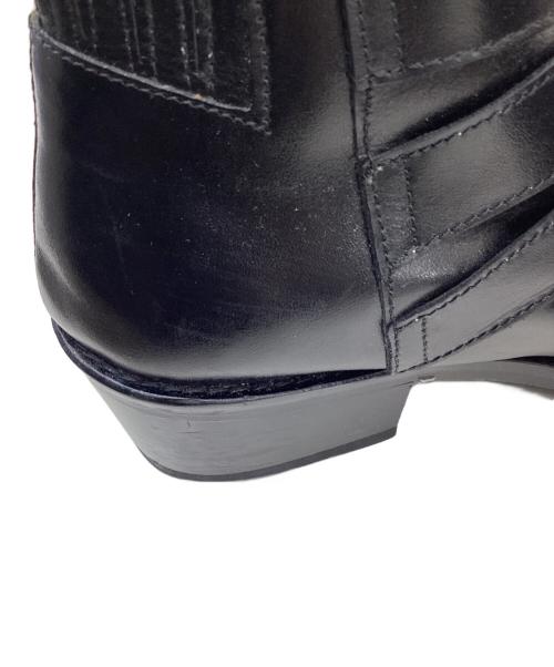 TOGA PULLA（トーガ プルラ）TOGA PULLA (トーガ プルラ) メタルカウボーイブーツ ブラック サイズ:38の古着・服飾アイテム