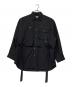 MAISON SPECIAL（メゾンスペシャル）の古着「プライムオーバーレイヤリングシャツコート」｜ブラック