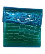 beautiful peopleビューティフルピープル）の古着「nothing to hide vinyl card wallet」｜ブルー