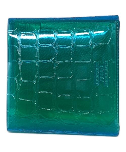 beautiful people（ビューティフルピープル）beautiful people (ビューティフルピープル) nothing to hide vinyl card wallet ブルーの古着・服飾アイテム