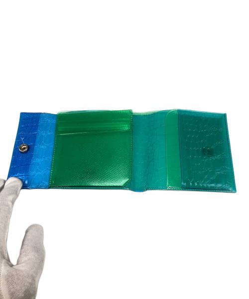 beautiful people（ビューティフルピープル）beautiful people (ビューティフルピープル) nothing to hide vinyl card wallet ブルーの古着・服飾アイテム