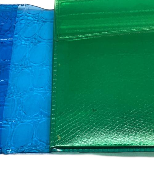 beautiful people（ビューティフルピープル）beautiful people (ビューティフルピープル) nothing to hide vinyl card wallet ブルーの古着・服飾アイテム