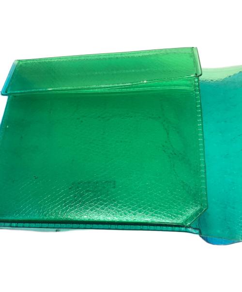 beautiful people（ビューティフルピープル）beautiful people (ビューティフルピープル) nothing to hide vinyl card wallet ブルーの古着・服飾アイテム