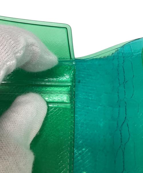 beautiful people（ビューティフルピープル）beautiful people (ビューティフルピープル) nothing to hide vinyl card wallet ブルーの古着・服飾アイテム