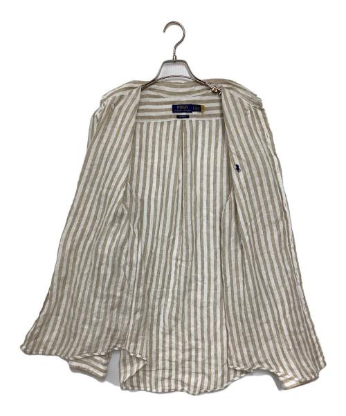 POLO RALPH LAUREN（ポロ・ラルフローレン）POLO RALPH LAUREN (ポロ・ラルフローレン) リネンシャツ ベージュ サイズ:Lの古着・服飾アイテム