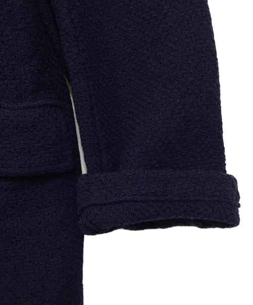 COMME des GARCONS HOMME（コムデギャルソン オム）COMME des GARCONS HOMME (コムデギャルソン オム) ウールニットテーラードジャケット ネイビー サイズ:Lの古着・服飾アイテム