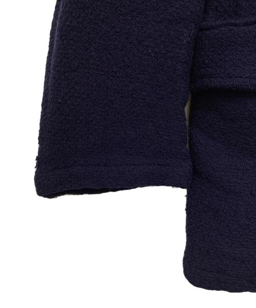 COMME des GARCONS HOMME（コムデギャルソン オム）COMME des GARCONS HOMME (コムデギャルソン オム) ウールニットテーラードジャケット ネイビー サイズ:Lの古着・服飾アイテム