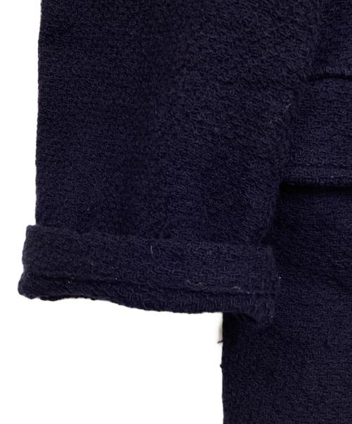 COMME des GARCONS HOMME（コムデギャルソン オム）COMME des GARCONS HOMME (コムデギャルソン オム) ウールニットテーラードジャケット ネイビー サイズ:Lの古着・服飾アイテム