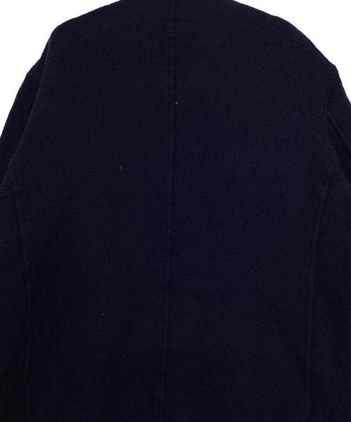 COMME des GARCONS HOMME（コムデギャルソン オム）COMME des GARCONS HOMME (コムデギャルソン オム) ウールニットテーラードジャケット ネイビー サイズ:Lの古着・服飾アイテム