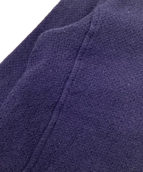 COMME des GARCONS HOMME（コムデギャルソン オム）COMME des GARCONS HOMME (コムデギャルソン オム) ウールニットテーラードジャケット ネイビー サイズ:Lの古着・服飾アイテム