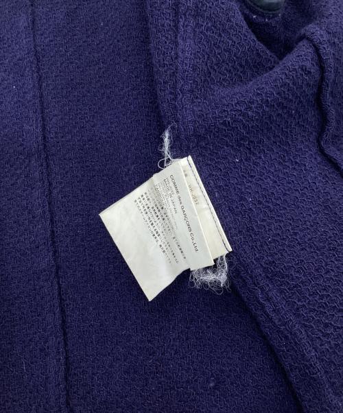COMME des GARCONS HOMME（コムデギャルソン オム）COMME des GARCONS HOMME (コムデギャルソン オム) ウールニットテーラードジャケット ネイビー サイズ:Lの古着・服飾アイテム