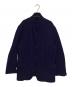COMME des GARCONS HOMME（コムデギャルソン オム）の古着「ウールニットテーラードジャケット」｜ネイビー