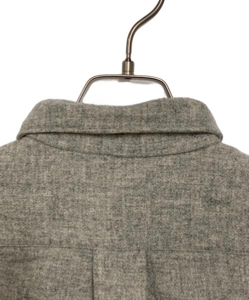 COMME des GARCONS HOMME（コムデギャルソン オム）COMME des GARCONS HOMME (コムデギャルソン オム) アーム切替ベストプリントニットシャツ グレー×パープル サイズ:Freeの古着・服飾アイテム