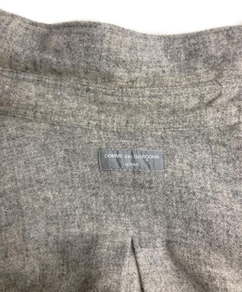 COMME des GARCONS HOMME（コムデギャルソン オム）COMME des GARCONS HOMME (コムデギャルソン オム) アーム切替ベストプリントニットシャツ グレー×パープル サイズ:Freeの古着・服飾アイテム