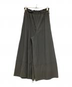 K.T KIYOKO TAKASEケーティー キヨコタカセ）の古着「コットンタイプライター ギャザーワイドパンツ」｜グレー