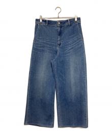 K.T KIYOKO TAKASE（ケーティー キヨコタカセ）の古着「10オンスリングオールドストレッチ センタープレスデニム」｜インディゴ