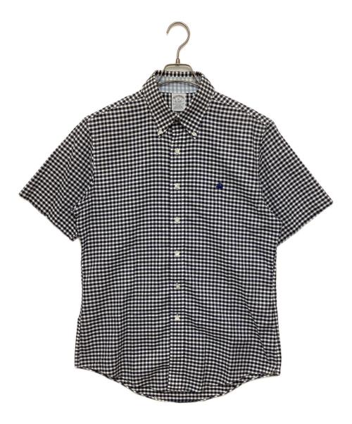 BROOKS BROTHERS（ブルックスブラザーズ）BROOKS BROTHERS (ブルックスブラザーズ) S/Sギンガムチェックシャツ ホワイト×ブルー サイズ:Mの古着・服飾アイテム