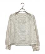 MUSE de Deuxieme Classeミューズ ドゥーズィエム クラス）の古着「レースブラウス」｜ホワイト